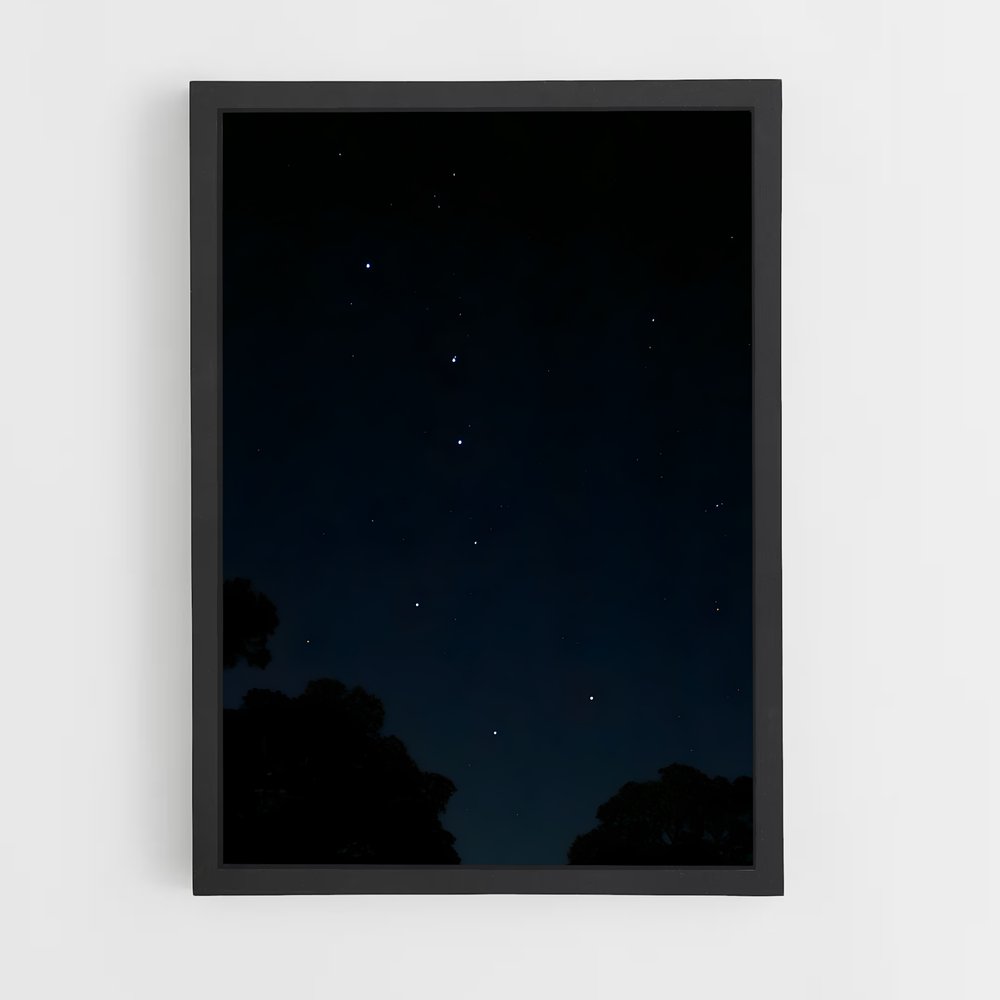 Poster Constellation Grande Ourse Lumineuse – affiche Constellations (vue 2)